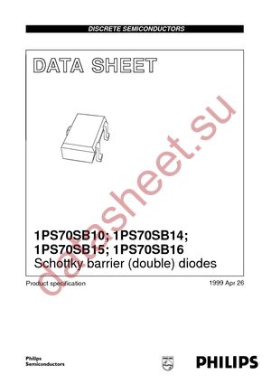 1PS70SB10 T/R datasheet  